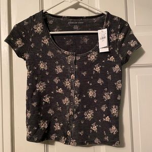 American eagle floral shirt
